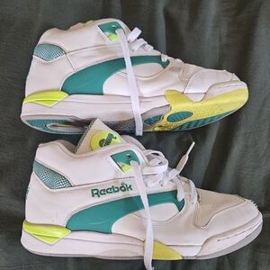Reebok Court Victory Pump Chang edition Tennis Green White Citron